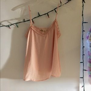 pink lace tank top!